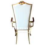Elegant Strong Wedding Banquet Chair Gold Frame For Reception And Event