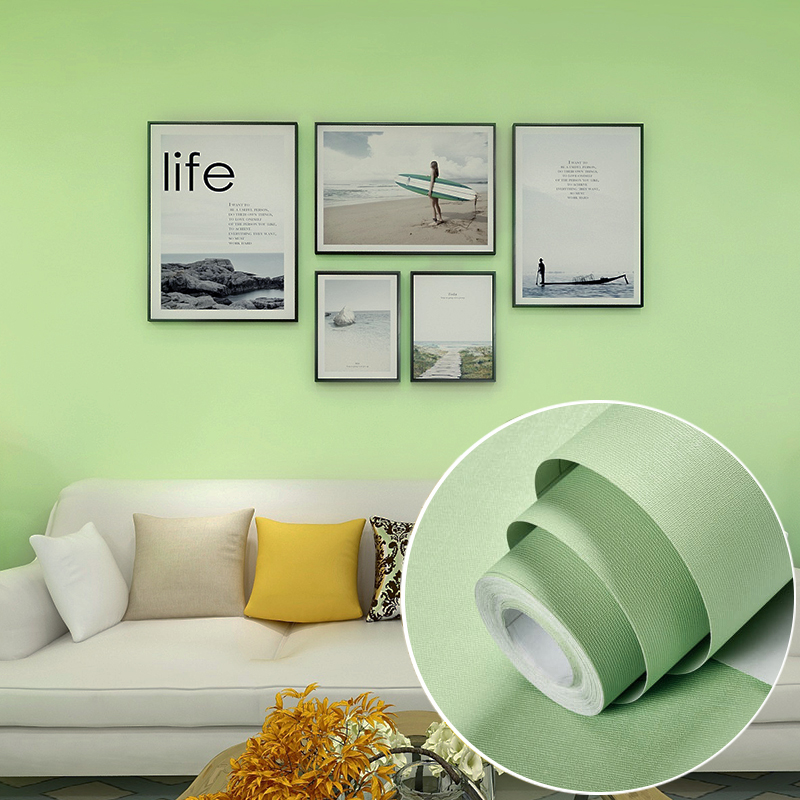 Self-Adhesive Pink Wallpaper for Children's Bedroom Wall Decoration in Modern Design Style