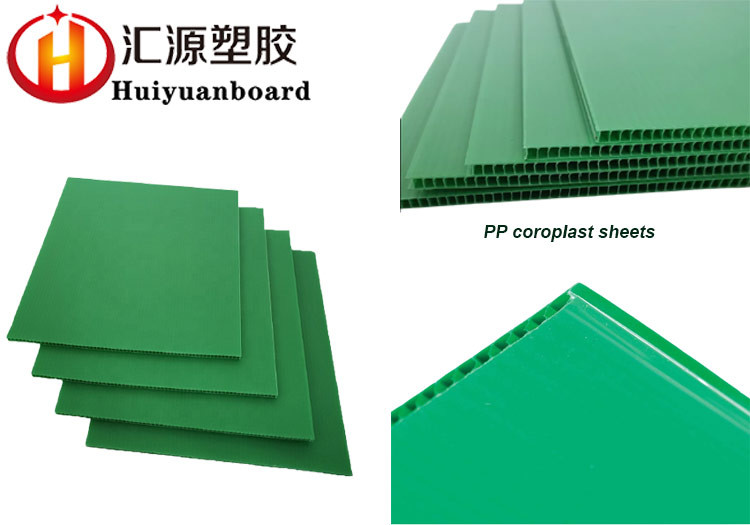 Green Color Eco Friendly PP Coroplast Sheets Anti Static ESD