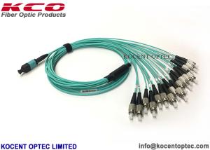China 0.2dB Insertion Loss MPO MTP Patch Cord High Density Cable OM3-300 50/125 40G 100G factory