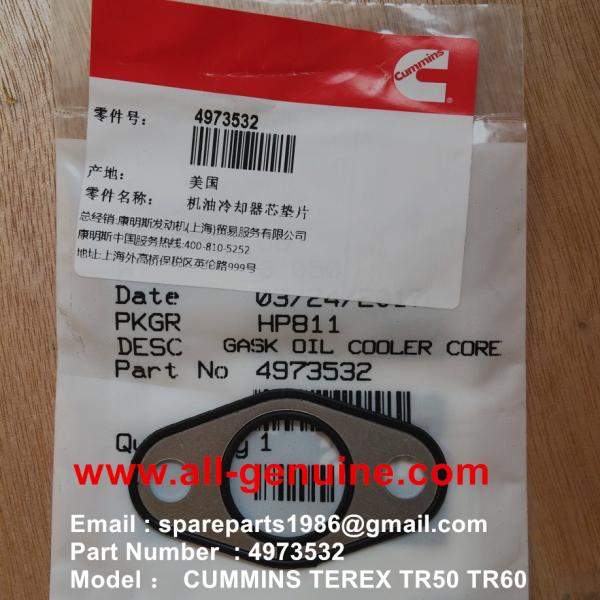 CUMMINS TEREX 4973532 GASKET NHL MINING DUMP TRUCK TR35 TR50 TR60 TR100 3305B