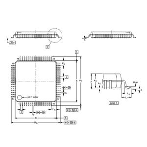 China Single-chip 16-bit/32-bit microcontrollers; up to 512 kB flash with ISP/IAP,LPC2148FBD64  QFP Integrated Circuit Chip on sale