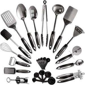 China CU Stainless Steel Kitchen Utensil Sets , Uncorrosive Non Stick Kitchen Utensils factory
