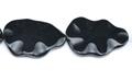 China Handmade Jewelry Making Supplies Black Leaf Dyed Agate Beads factory