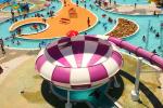 Fiberglass Material Bowl Water Slide Commercial Playground Equipment 15kW Power