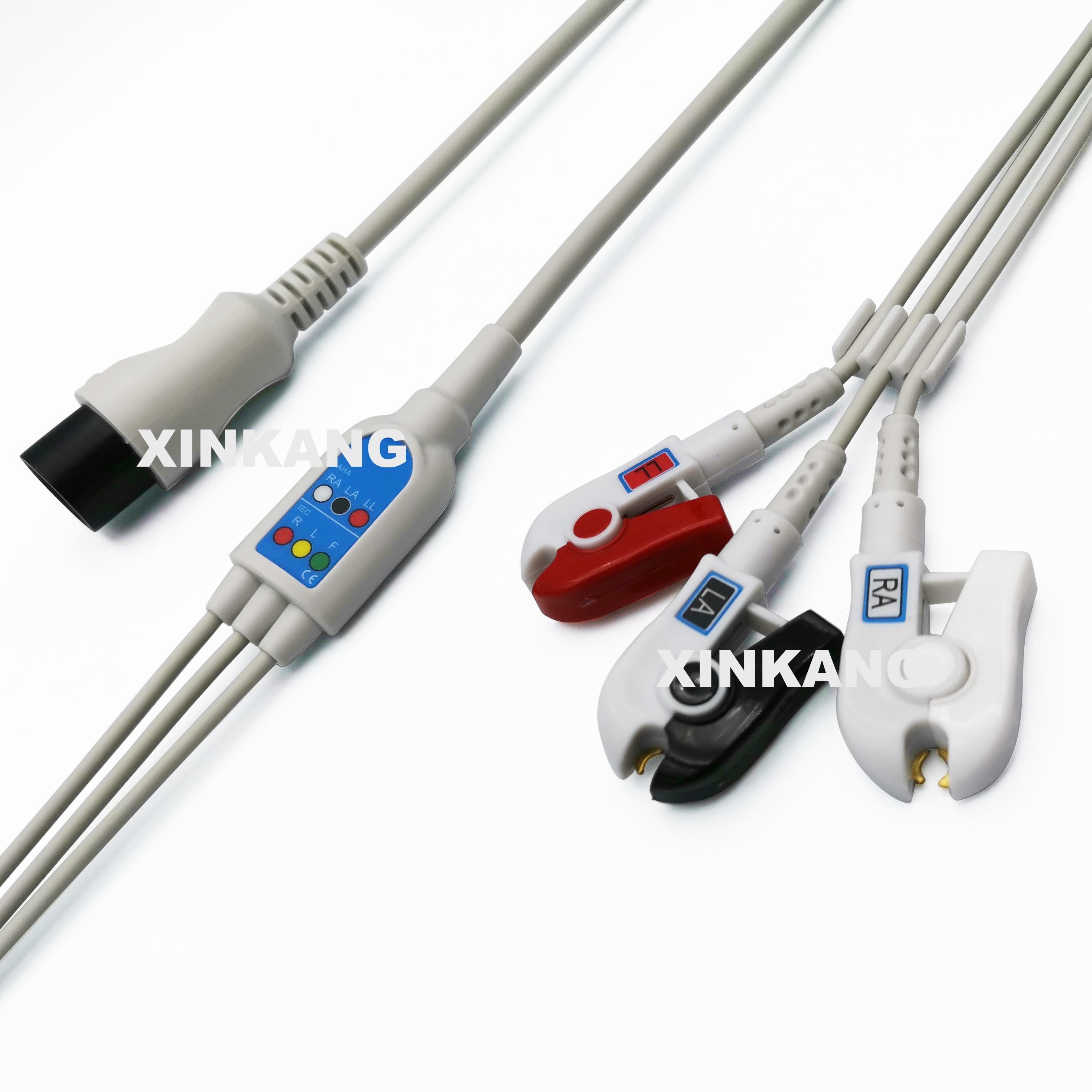 Medical Mindray ECG Cable Clip 6pin 3 Lead Far Infrared Disinfecting