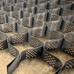 Honeycomb Geocell 75mm For Soil Stabilization Driveway Road Basement Textured