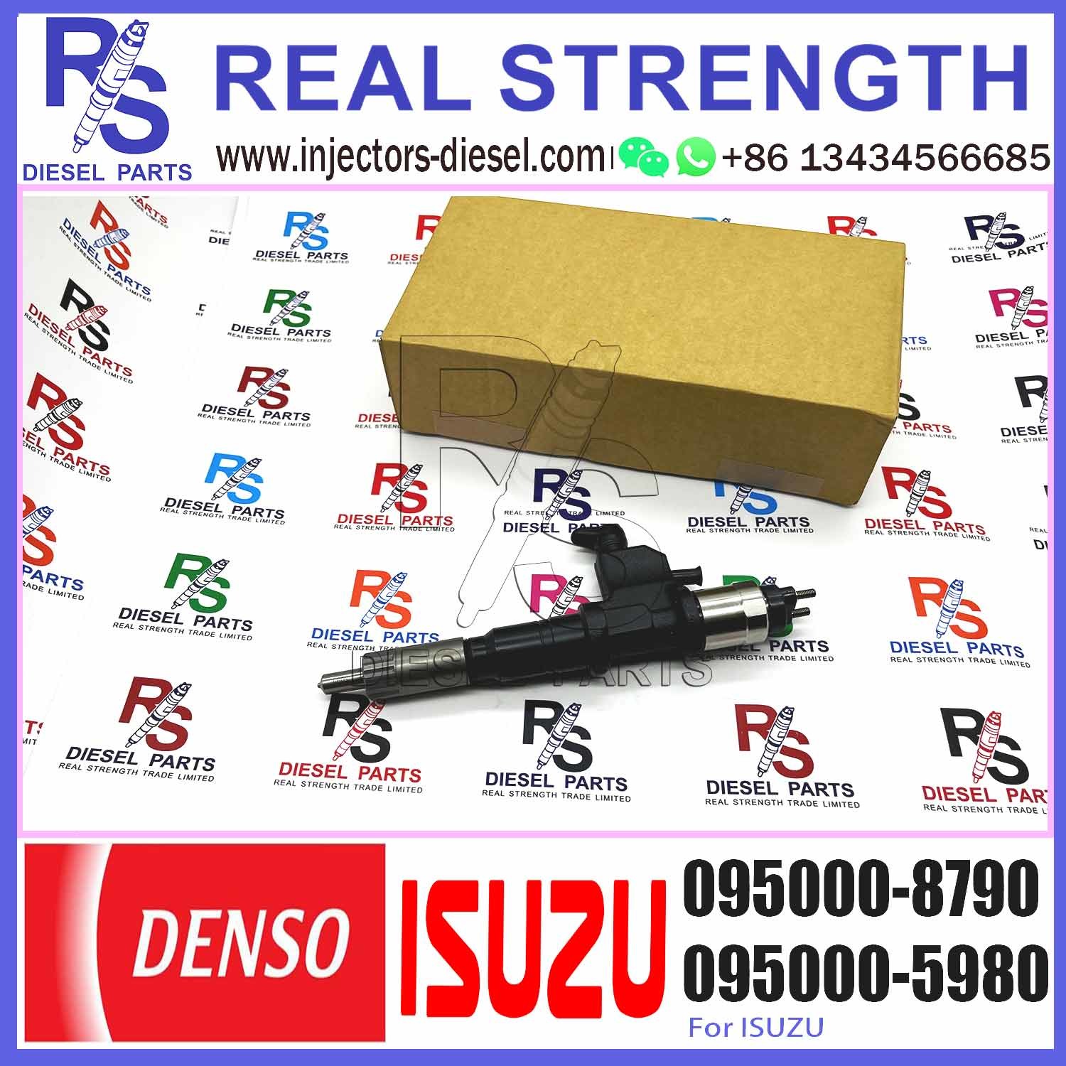 Diesel Engine Fuel Common Rail Injector 8-98140249-0 8981402490 0950008790 095000-8790