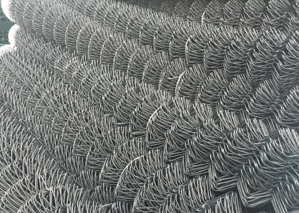 Black PVC coated Cyclone Fence
