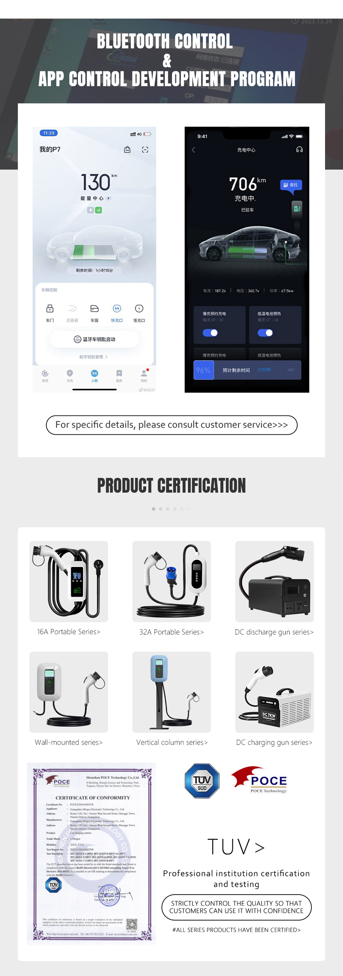 Overcurrent Protection E-Mingze 2024 Model 20kw GBT DC Fast 50A Wall Mounted EV Charger for Residential Charging Station