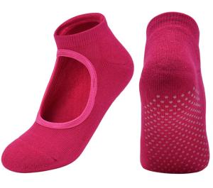 China Colorful Low Cut Non - Slip Yoga Grip Socks For Pilates Barre Ballet Anti - Foul factory