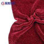 Big Crochet Chenille Yarn 100% Velvet Polyester Yarn Dyed Chunky