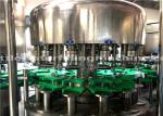 Juice / Water 330ml Glass Bottle Filling Crown Cap Sealing Machine Fully