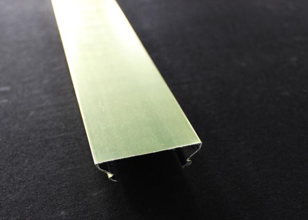 C - shaped Zero Clearance Aluminum Strip Ceiling Panel / Metal Linear Ceiling