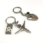 Rectangle Metal Airplane Key Chain , Airliners Helicopter Key Chain