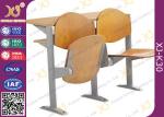 Melamine Desktop Foldable College Classroom Furniture , Lecture Theatre Chairs