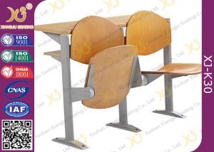 China Melamine Desktop Foldable College Classroom Furniture , Lecture Theatre Chairs factory