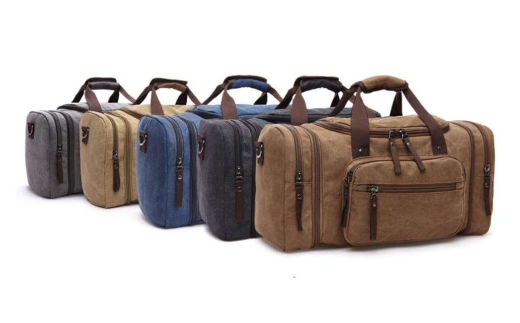 Overnight Duffel Travel Bags Mens Backpack Canvas Weekender 9x4.5x5.9"