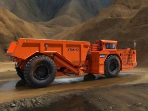 China Underground Mining Transport Vehicles DERUI DRUK-12 Compact mine usage machine 12 tons load factory