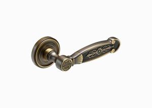 China Brass Entrance Classic Door Handles And Keys 137mm 60mm OEM Support factory