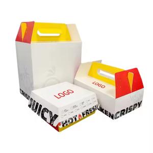 China Customized Burger Box Disposable Fast Food Packaging Box Eco-friendly and Recyclable Kraft Paper factory