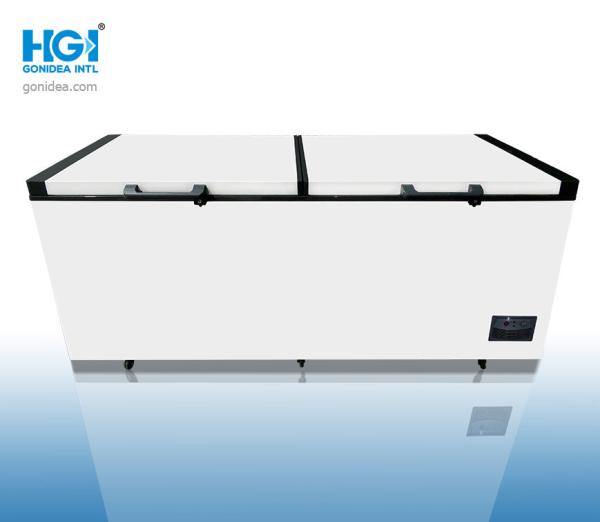 China Commercial Big Capacity Double Door Chest Freezer 1100L Model: BD/BC-1100 factory