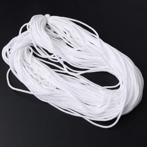 China Garment N95 Breathable White 5mm Elastic Earloop Cord factory
