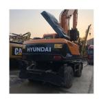 Hyundai 210w-9 R210w-9 Used Wheel Excavator Good Condition Original Hydraulic