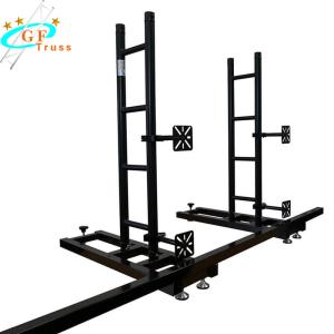 China ground support trussing system LED wall screen ground support hanging led screen cabinet factory
