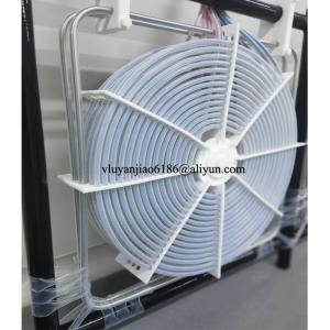 China PTFE Sheathed Heating Element , Chemical Bottom PTFE Frame Immersion Heater factory