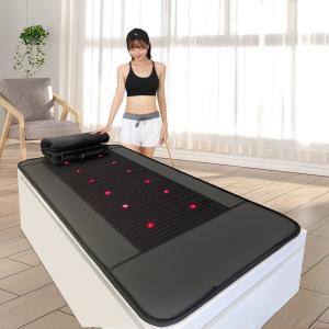 China CE FCC Far Infrared Sauna Mat With 12 Pieces Photon Lights For Fat Burning factory