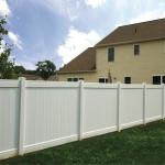 White Hot Sale Beautiful Solid Pvc Plastic Privacy Vinyl Fencing