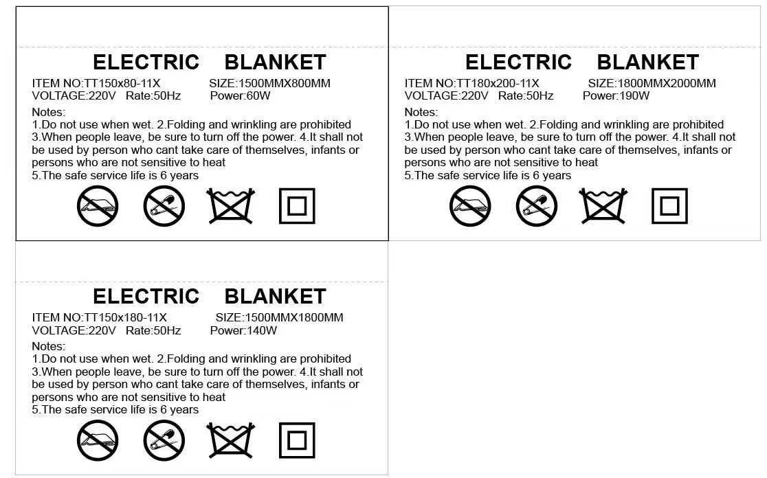 Double Side Flannel Electric Blankets Fabric Warming Non Woven