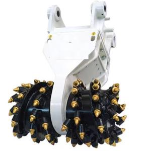 China Excavator Rotary Drum Cutter Attachment For 5-20 Tons Excavator PC200-10 EX130 ZX130 PC100 factory