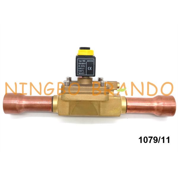 China Castel Type 1079/11A6 1 3/8 Inch Solenoid Valve In Refrigeration Cycle factory