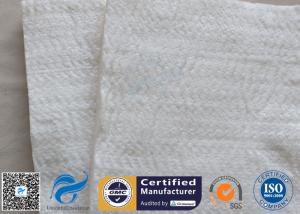 China High Silica Fiberglass Needle Mat 25mm 1200℃ White Fire Door Insulation Blanket factory
