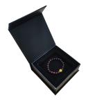 Recycled Materials Magnetic Gift Box with Black Matte Silver Stamp Logo and EVA
