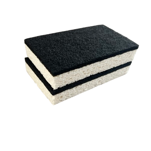 Customizable Green Kitchen Cellulose Sponge Power Scourer - Effective & Non