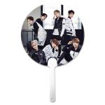 Customized 0.6mm PET 16X17CM 3D Lenticular Hand Fans