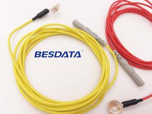 China EEG Machine Connector Elecrodes Cable 1.5M High Quality Eeg Cup Electrodes factory