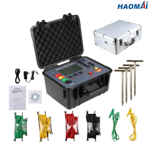 30 Kiloohm Earth Ground Resistance Testing Equipment Ultraportable With LCD