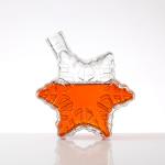 Base Material Super Flint Glass Unique Star Design Glass Bottle for Luxury