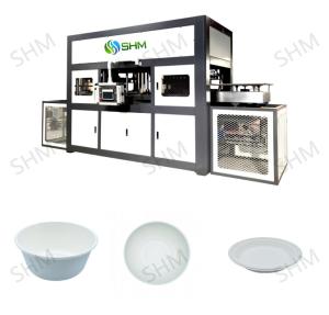 China Tableware Sugarcane Bagasse Paper Plate Making Machine Production Line factory