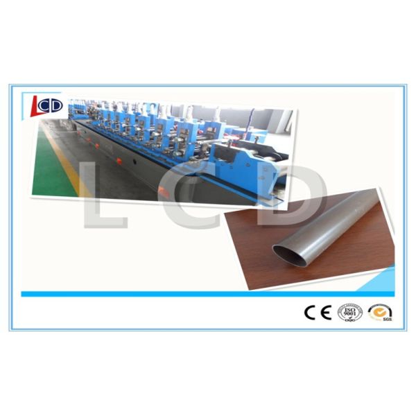 Customized Round Welded Pipe Production Line Safe Using Flying Saw Cutting