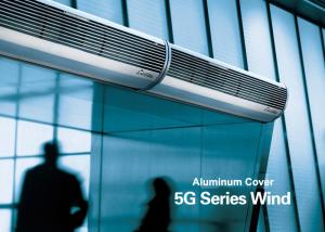 China Aluminum Silver Overhead Door Commercial Air Curtains With Low Noise Air Door Fan factory
