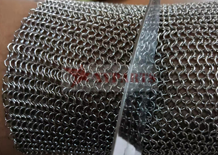304 Stainless Steel 0.53mm Welded Metal Ring Mesh For Protection