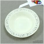 Elgant Food Grade 7.5 inch Disposable Plastic Salad Fruit Bowl-Resistant Salad