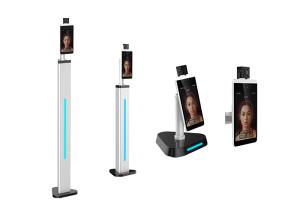 China Digital IR Face Recognition Thermometer Adults Fever Checking Machine factory