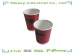 12 Ounce Double Wall Paper Cups For Hot Drinking , Heat Insulated Paper Coffee