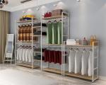Modern Style Clothing Shop Display Racks Wall Mounted Clothing Rack For Shopping